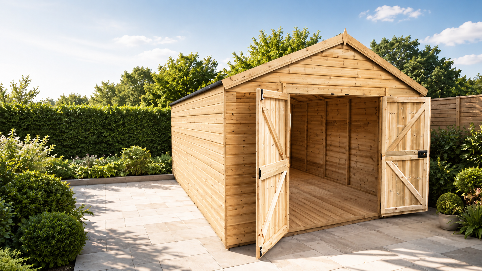 12 x 13 Windowless Premier Pressure Treated Apex Workshop
