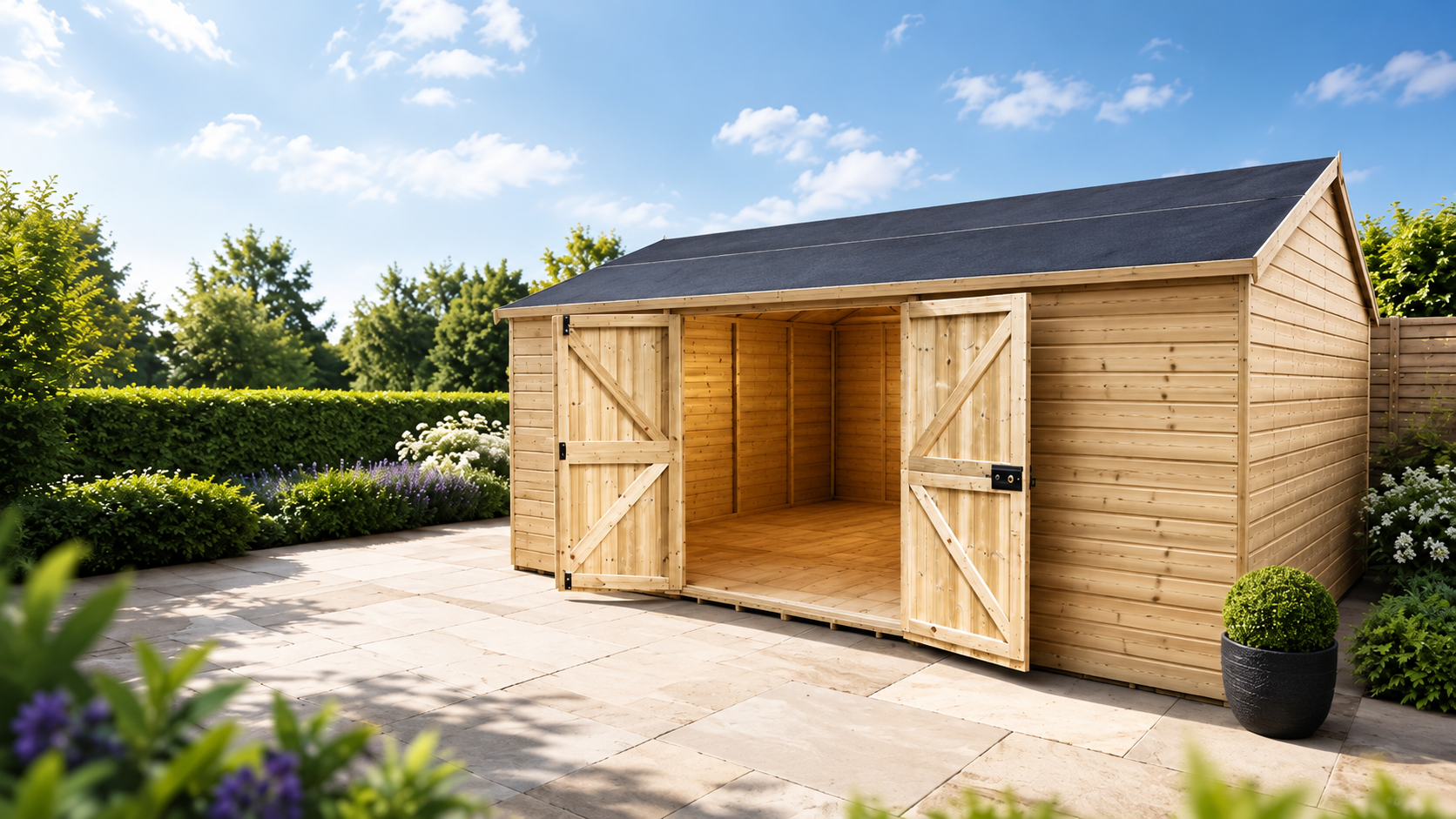 19 x 10 Windowless Reverse Premier Pressure Treated Apex Workshop