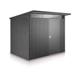 8 x 7 Large Premier Heavy Duty Metal Dark Grey Shed  (2.6m x 2.2m)