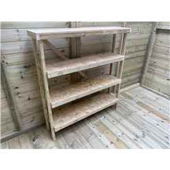 4ft (46") Shelving - 4 Shelves - 46" (Width) x 11" (Depth) x 48.5" (Height)