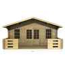 5m x 3m (16 x 10) Log Cabin (2087) - Double Glazing (44mm Wall Thickness)