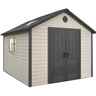  11 x 11 Duramax Plus Plastic Apex Shed with Plastic Floor  + 2 windows (3.37m x 3.37m)