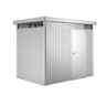 8 x 6 Premier Heavy Duty Metal "Higher Ridge Height" Silver Metallic Shed with Single Door (2.75m x 1.95m)