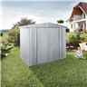 6 x 5 Premier Heavy Duty Metal Silver Metallic Shed (1.72m x 1.56m)