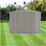 8 x 5 Premier Heavy Duty Metal Quartz Grey Shed (2.44m x 1.56m)