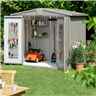 8 x 7 Premier Heavy Duty Metal Quartz Grey Shed (2.44m x 2.28m)