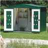 8 x 7 Premier Heavy Duty Metal Dark Green Shed (2.44m x 2.28m)