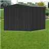 8 x 10 Premier Heavy Duty Metal Dark Grey Metallic Shed (2.44m x 3.0m)