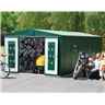 10 x 10 Premier Heavy Duty Metal Dark Green Shed (3.16m x 3.0m)