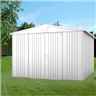 10 x 10 Premier Heavy Duty Metal Silver Metallic Shed (3.16m x 3.0m)