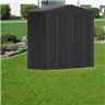 8 x 3 Premier Heavy Duty Metal Dark Grey Metallic Shed (2.44m x 0.84m)