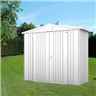 8 x 3 Premier Heavy Duty Metal Silver Metallic Shed (2.44m x 0.84m)