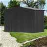 10 x 5 Premier Heavy Duty Metal Dark Grey Metallic Shed (3.16m x 1.56m)