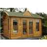 4.0m x 3.0m Alderley Reverse Log Cabin (34mm Wall Thickness) 