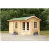 4.0m x 2.8m Pickering Log Cabin (34mm Wall Thickness) - Door Left