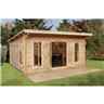 5.0m x 4.0m Mendip Log Cabin (44mm Wall Thickness)