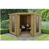 Arlington Premium Tongue & Groove 8ft x 8ft Corner Summerhouse (3.46m x 2.80m)