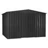 10 x 12 Apex Anthracite Grey Metal Shed (2.95m X 3.61m)