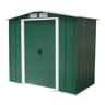 6 x 6 Value Apex Metal Shed - Green (2.02m x 1.82m)