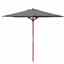 2.7m Grey Wooden Parasol 