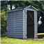 4 X 6 (1.22m x 1.83m) Single Door Apex Plastic Shed With Skylight Roofing