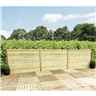 3ft (0.92m) Horizontal SLATTED Pressure Treated 12mm Tongue & Groove Fence Panel