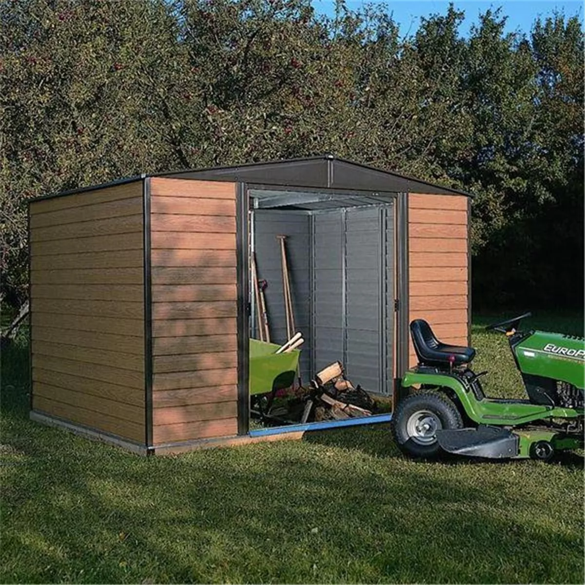 8 x 6 Deluxe Woodvale Metal Shed (2.53m x 1.81m) - Including Floor