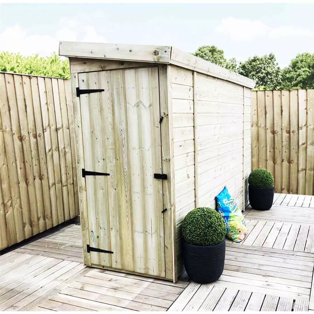 3 x 12 Windowless Pressure Treated T&G Pent Shed With Single Door product image