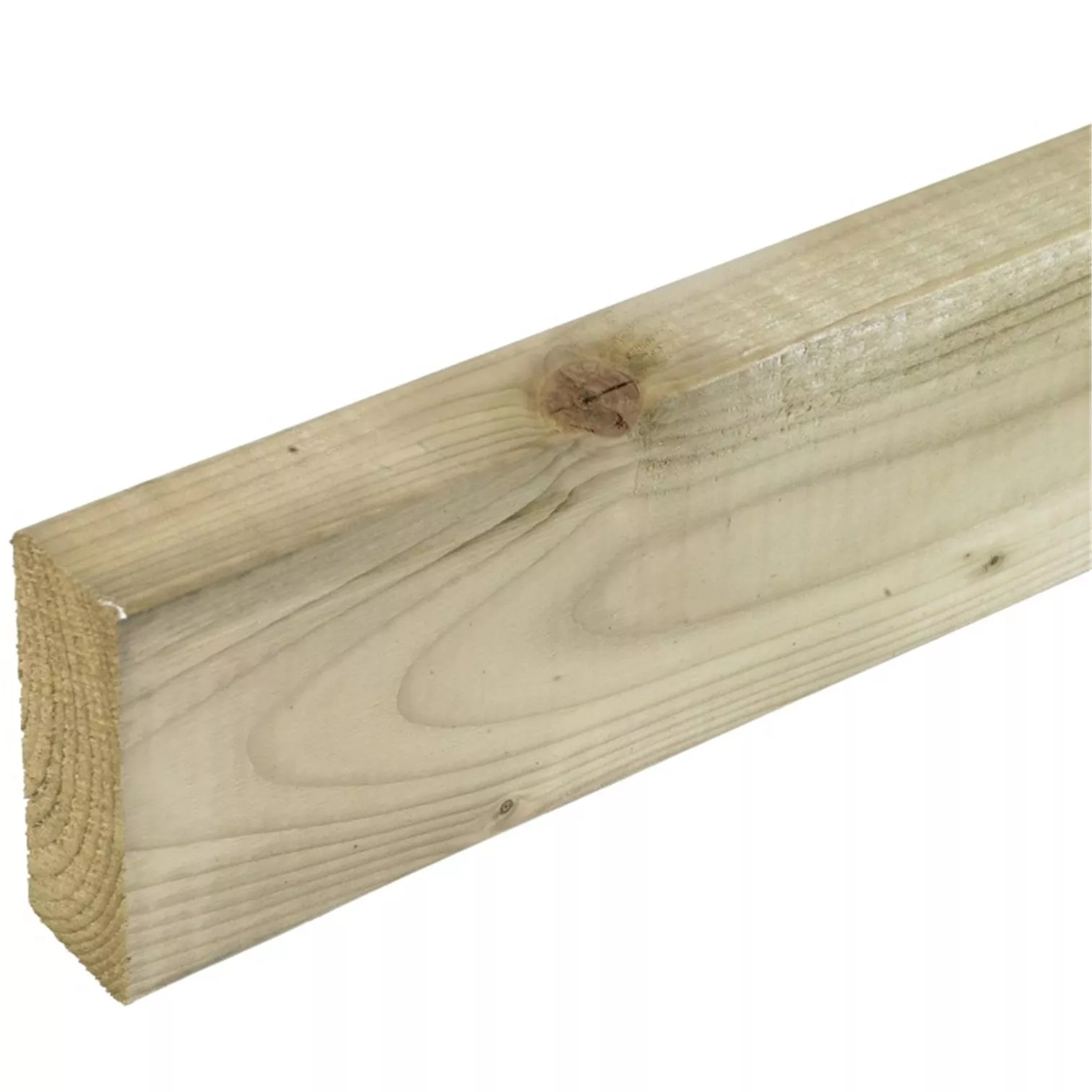 Pack of 15 - Kiln Dried C16 Sawn Treated Green Easi Edge - 125mm (H) x 47mm (T)x 3000mm (L) (Finished size: 120mm x 45mm)