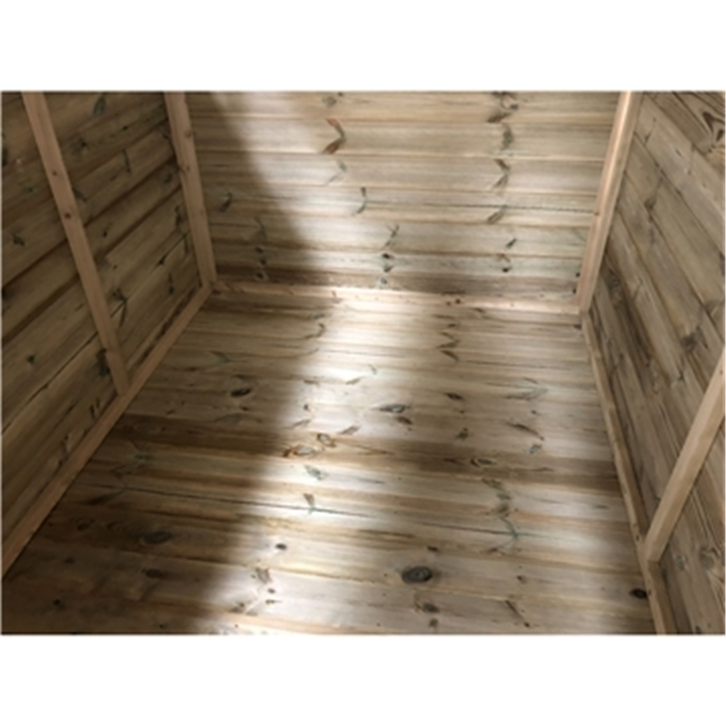 10 x 7 Windowless Pressure Treated T&G Pent Shed With Double Doors (centre) product image