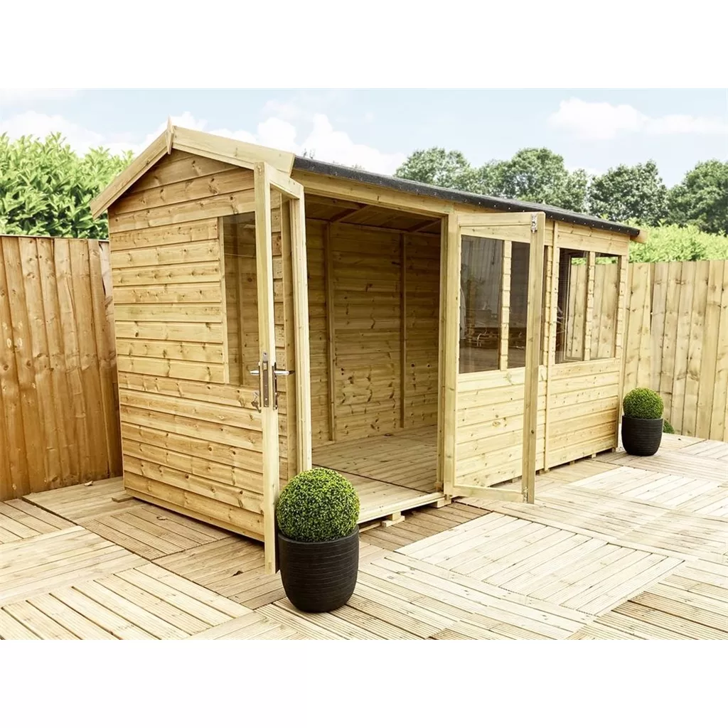 7 x 8 Reverse Pressure Treated Apex Summerhouse