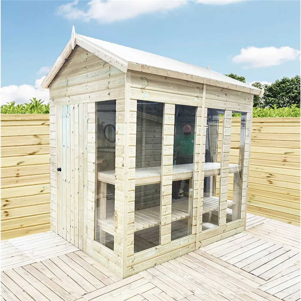 12 x 9 Pressure Treated Apex Potting Summerhouse