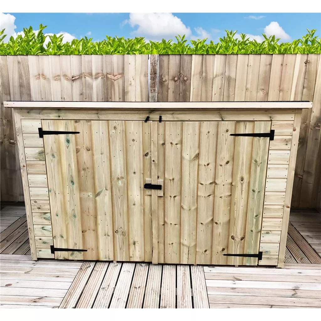 7 x 4 Pressure Treated T&G Bike Store With Double Doors product image