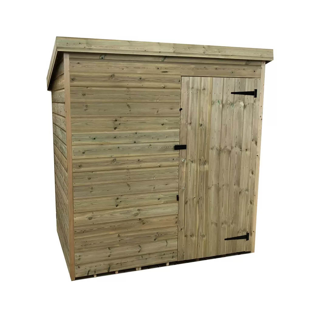 6 x 5 Windowless Pressure Treated T&G Pent Shed With Single Door product image