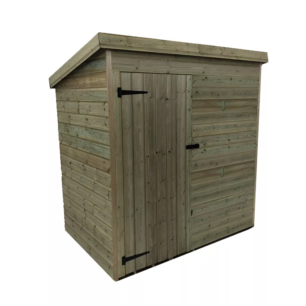 6 x 6 Windowless Pressure Treated T&G Pent Shed With Single Door product image