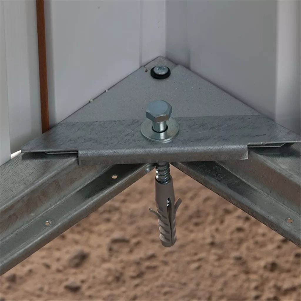 6ft 1" x 6ft 10" Apex Metal Shed With Free Anchor Kit (1.86m x 2.07m) product image