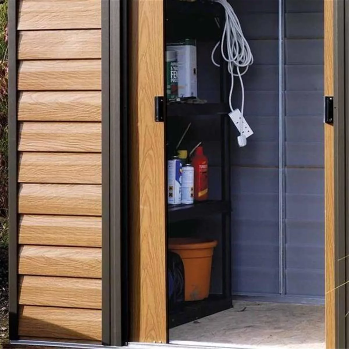 6 x 5 Deluxe Woodvale Metal Shed (1.94m x 1.51m) - Including Floor product image
