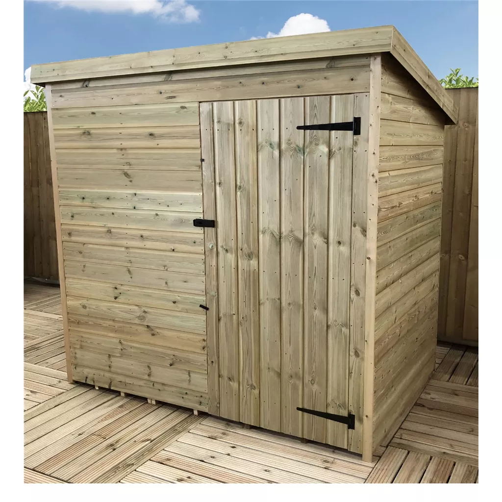 5 x 3 Windowless Pressure Treated T&G Pent Shed With Single Door product image