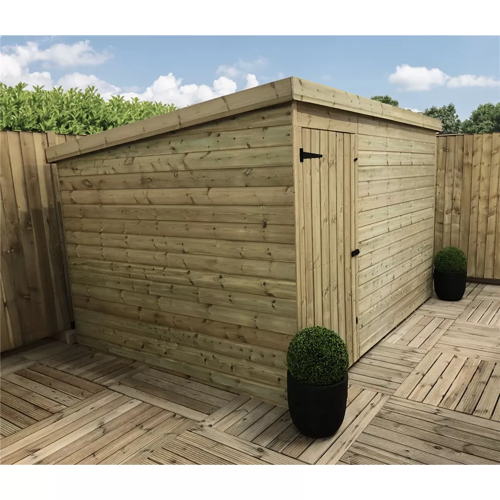10 x 5 Windowless Pressure Treated T&G Pent Shed With Single Door product image