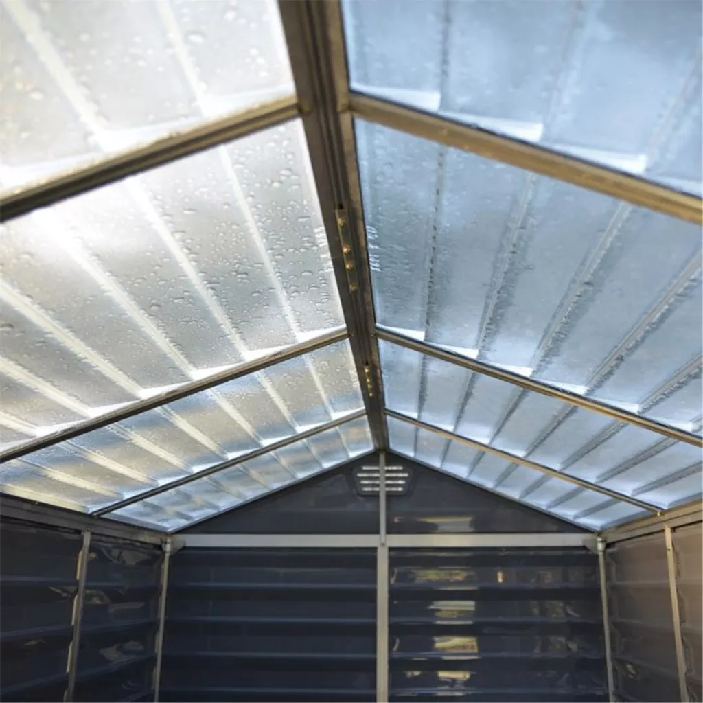 10 x 6 Double Door Apex Plastic Shed with Skylight Roofing product image