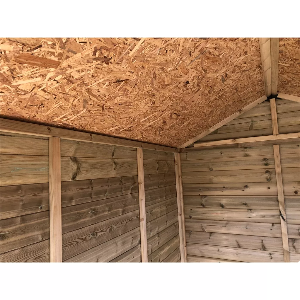 5 x 4 Security Pressure Treated T&G Apex Shed + Single Door product image