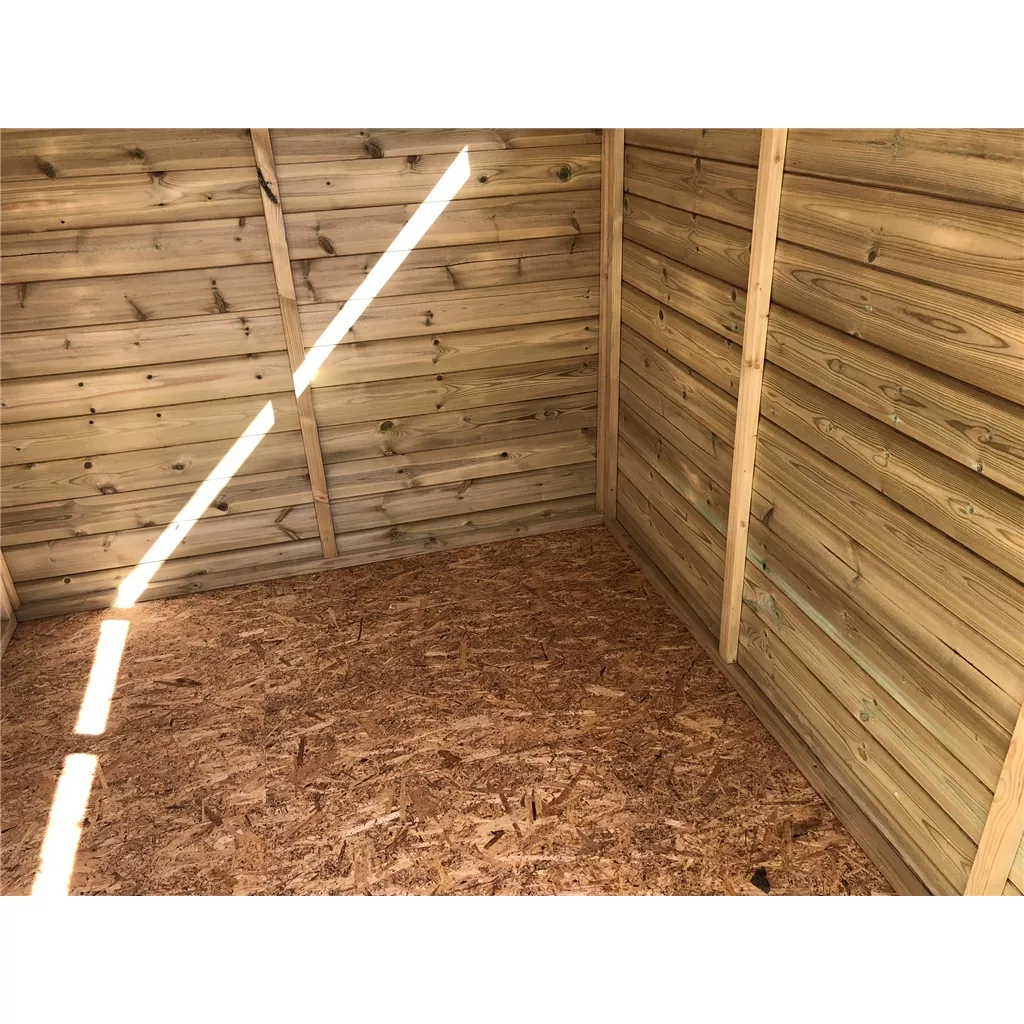 8 x 6 Security Pressure Treated T&G Apex Shed + Single Door product image