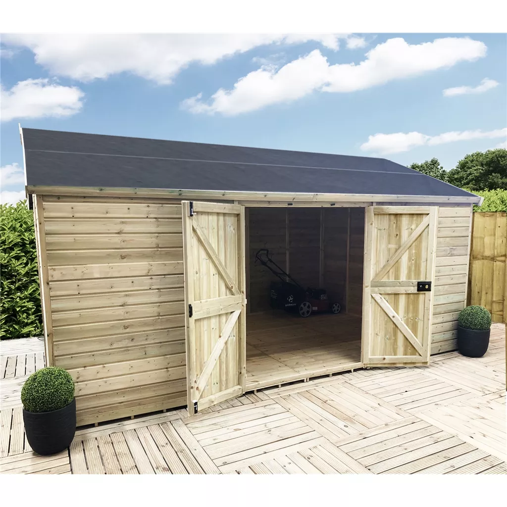 17 x 13 Windowless Reverse Premier Pressure Treated Apex Workshop product image