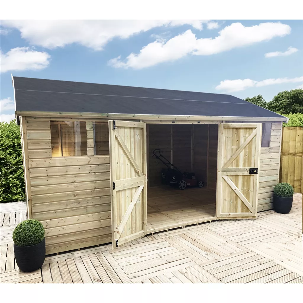 12 x 8 Reverse Premier Pressure Treated Apex Workshop product image