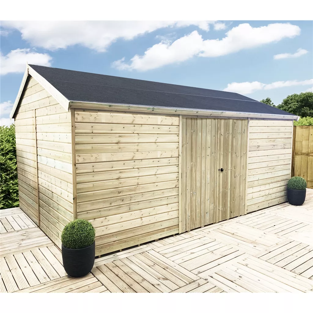 17 x 16 Windowless Reverse Premier Pressure Treated Apex Workshop product image