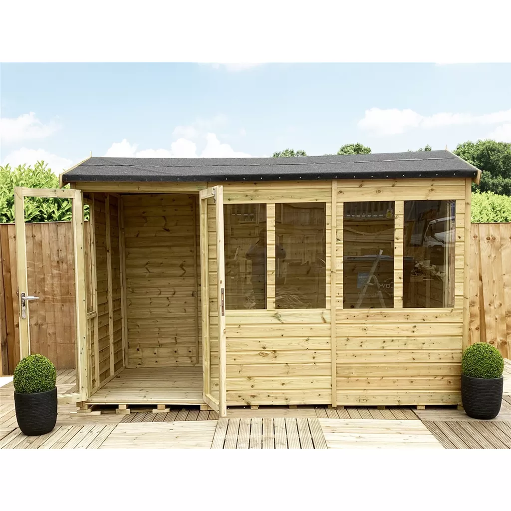 9 x 13 Reverse Pressure Treated Apex Summerhouse product image