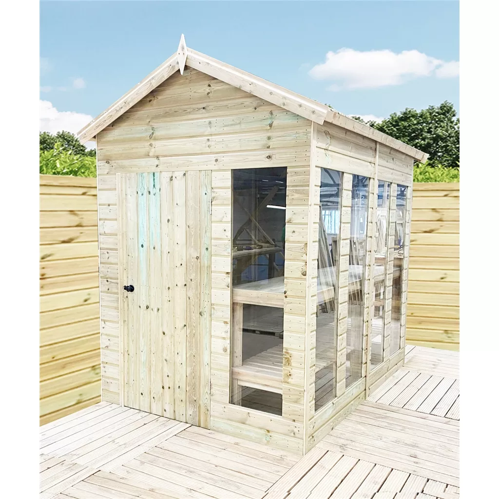 12 x 7 Pressure Treated Apex Potting Summerhouse product image