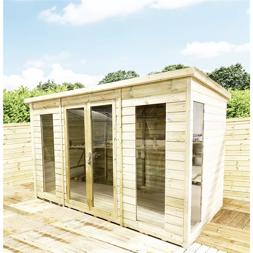 16 x 10 Fully Insulated Pent Summerhouse product image