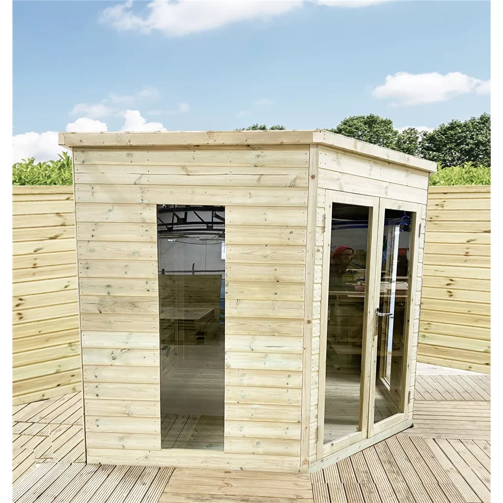 7 x 7 Fully Insulated Corner Summerhouse product image