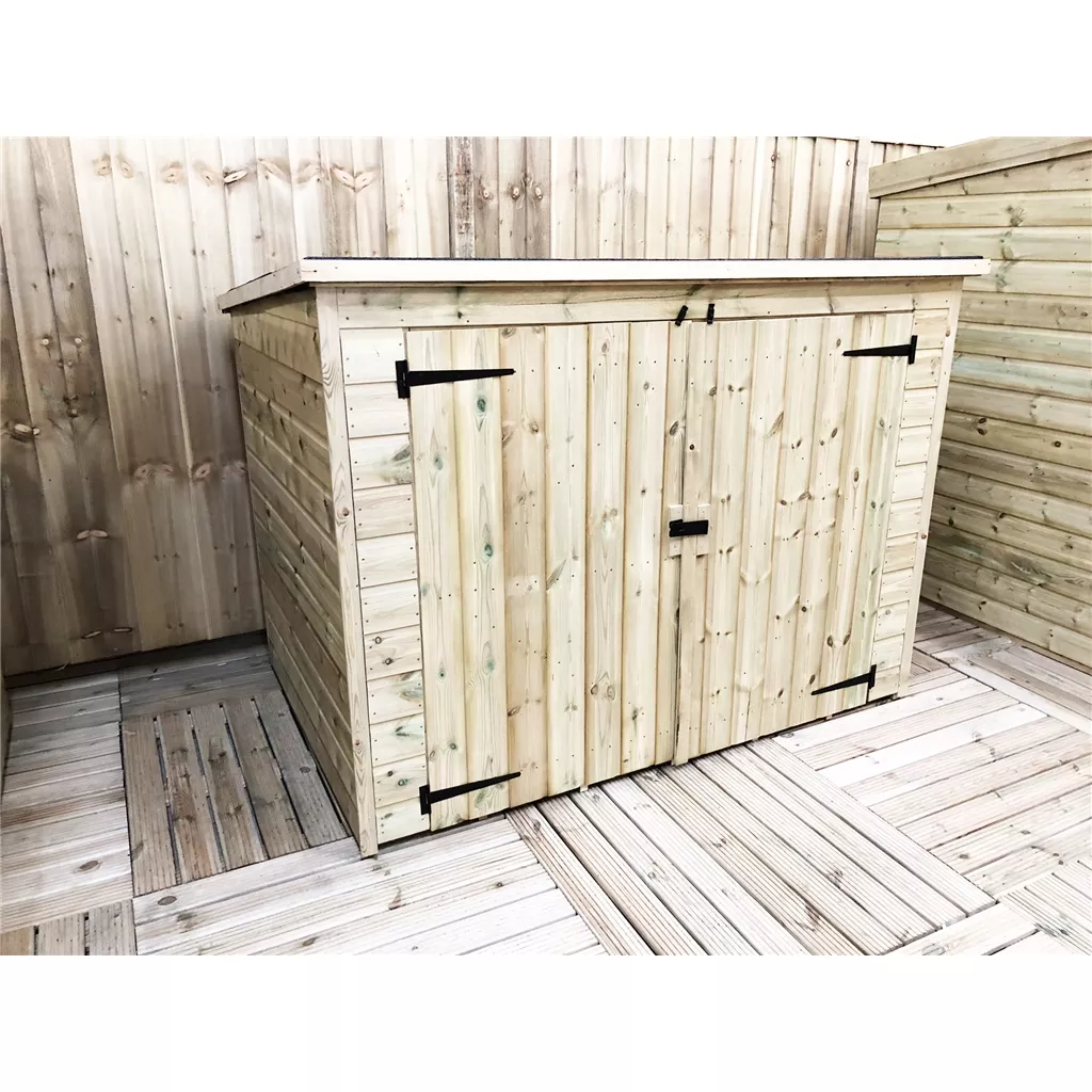 8 x 6 Pressure Treated T&G Bike Store With Double Doors product image
